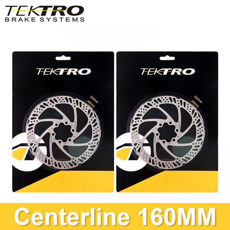 TEKTRO – disque de frein hydraulique pour vélo de route et vtt pliable, 160/180/203mm: 2pcs TR160-24