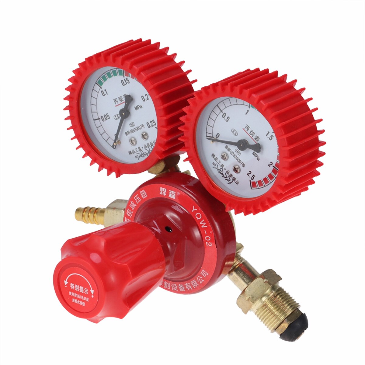 1 Pc Dual Gauge Regulator Gas Bottle Regulator Welding Pressure Reducer Mixed Gas Regulator for Gas Welding