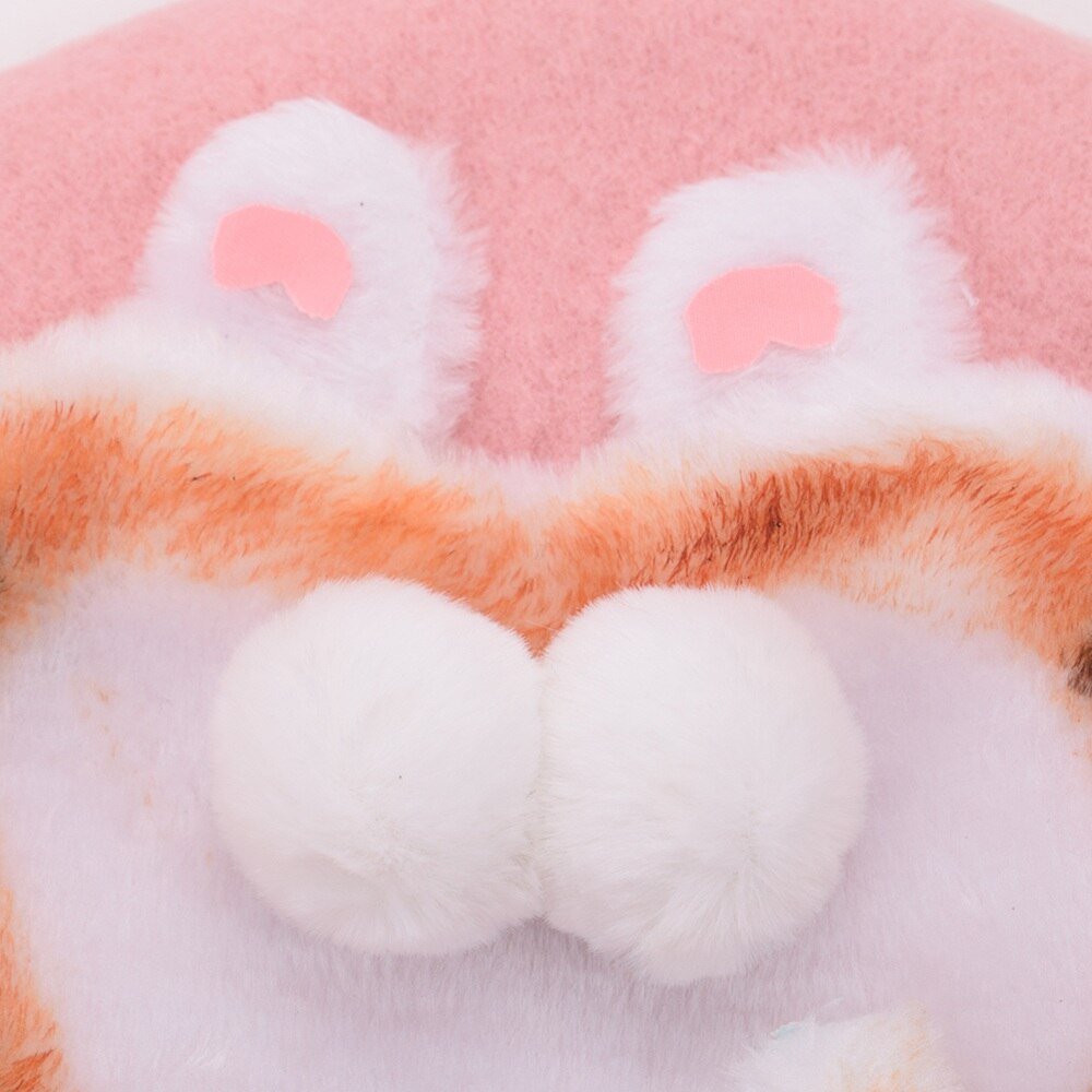 Meisjes Leuke Baret Cartoon Wol Blend Kat Butt Cap Beanie Vrouwen Top Hoed