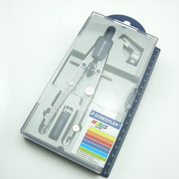 STAEDTLER 55001 adjustable speed compasses for student clipping pencil compasses coppasso escolar circle drawing compas scolaire