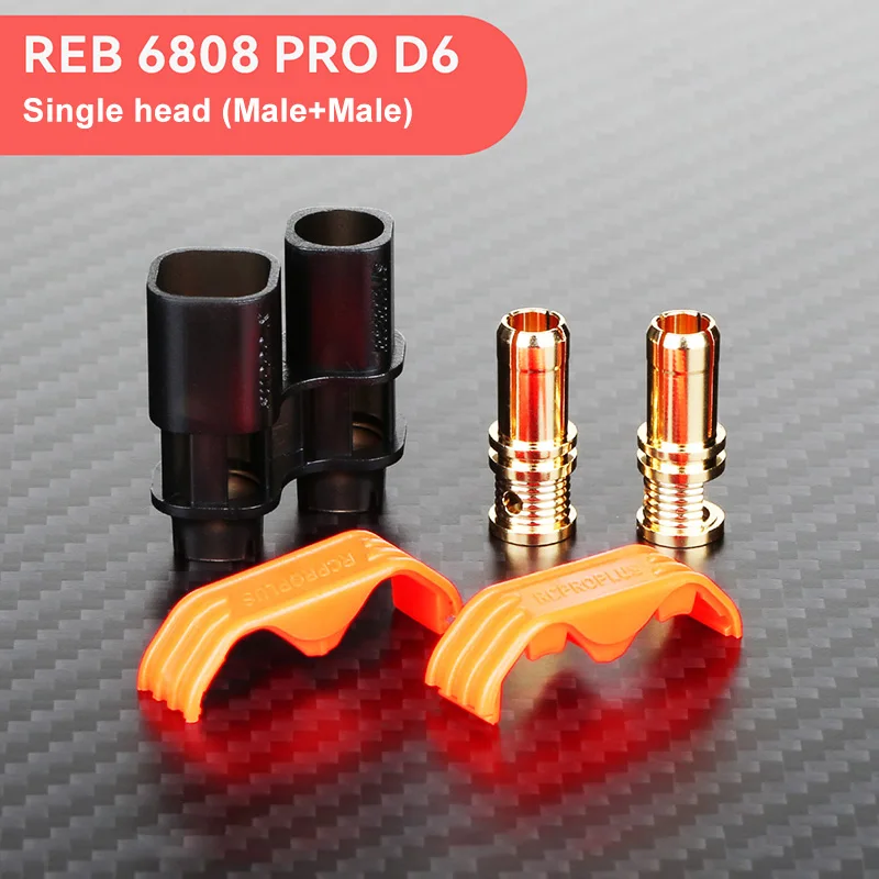 200A REB 6808 PRO D6 Gold-plated Plug 6mm Electric Vehicle Lithium Battery Connector Female No Soldering Required Banana Socket: Lavender