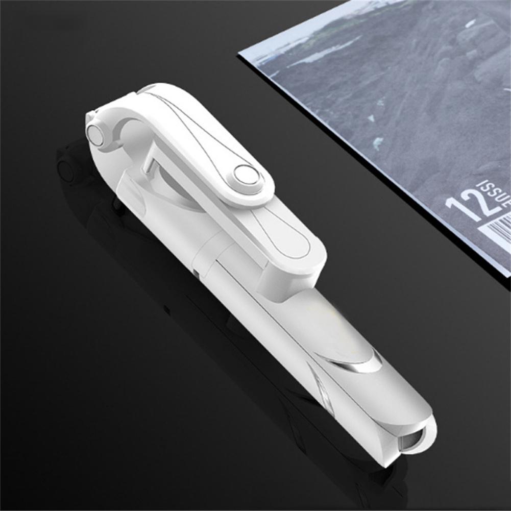 Palo de Selfie para teléfono inteligente, Control de altura ajustable, compatible con Bluetooth, con trípode para Android 10,0 e ios: white