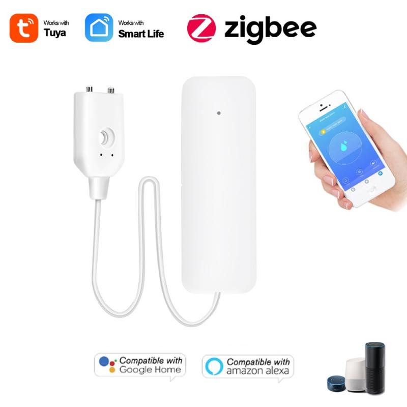 Tuya Zigbee Waterlek Sensor Detector Flood Alert Overloop Alarmsysteem Onafhankelijke Water Lekkage Alarm Smart Leven App: 01