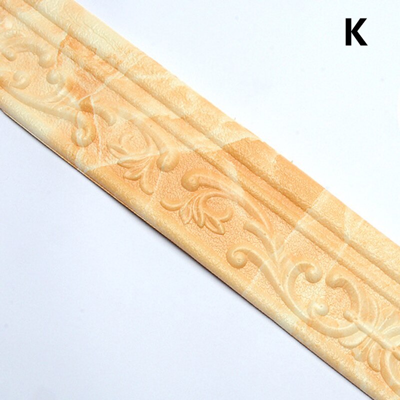 Pegatina de rodapiés 3D para decoración de bordes, pegatinas autoadhesivas, papel tapiz artístico, pegatinas de fondo impermeables: K