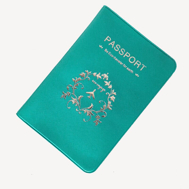 Pulue Reizen Paspoort Covers Candy Kleur Card Case Vrouwen Mannen Reizen Creditcardhouder Reizen Id Document Paspoort Houder Tas: Green