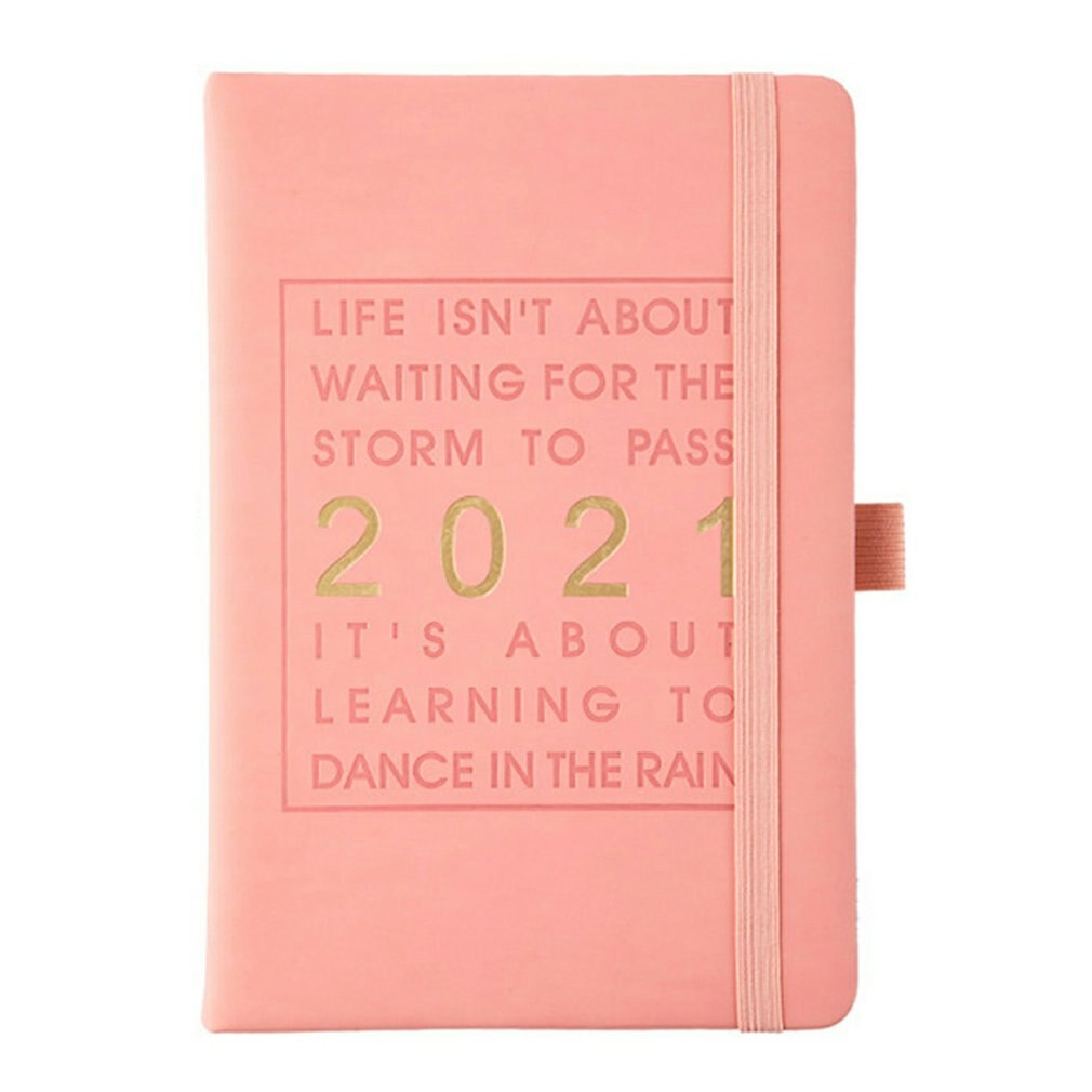 Engels Interne Pagina 'S Persoonlijke Agenda Planner Notebook Planner Maandelijkse Planner Pu Leather Soft Cover