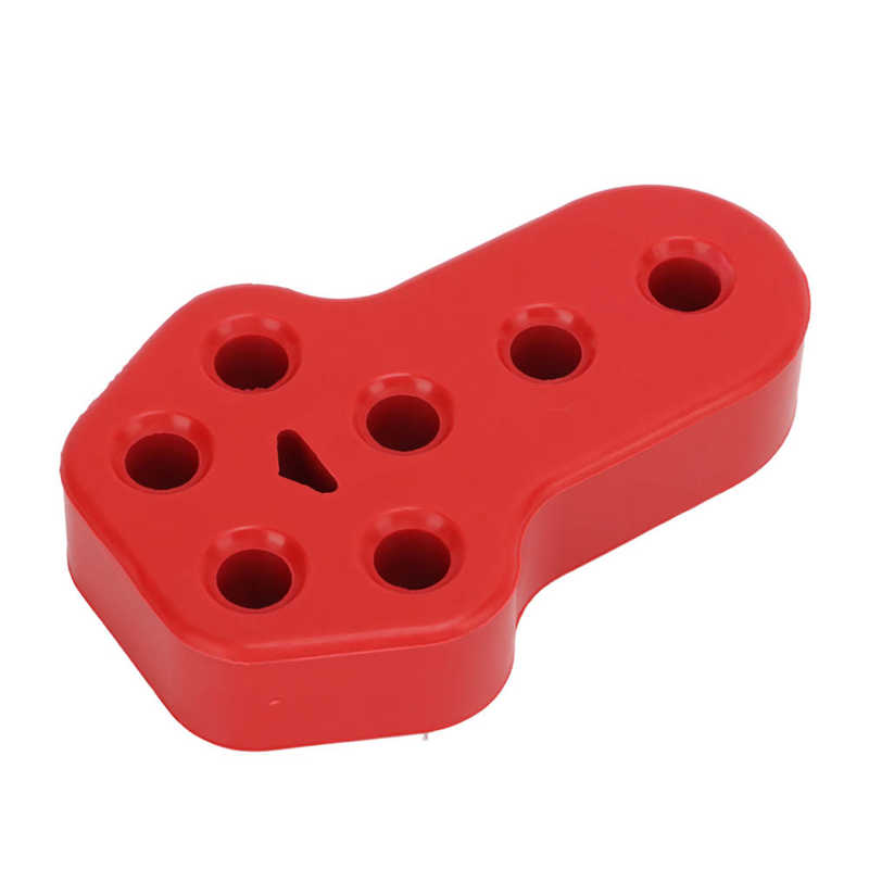 Muffler Rubber Insulator High Temperature Resistant Car Exhaust Hanger Bushing Easy To Install for Chassis for Pipe Bracket: Red