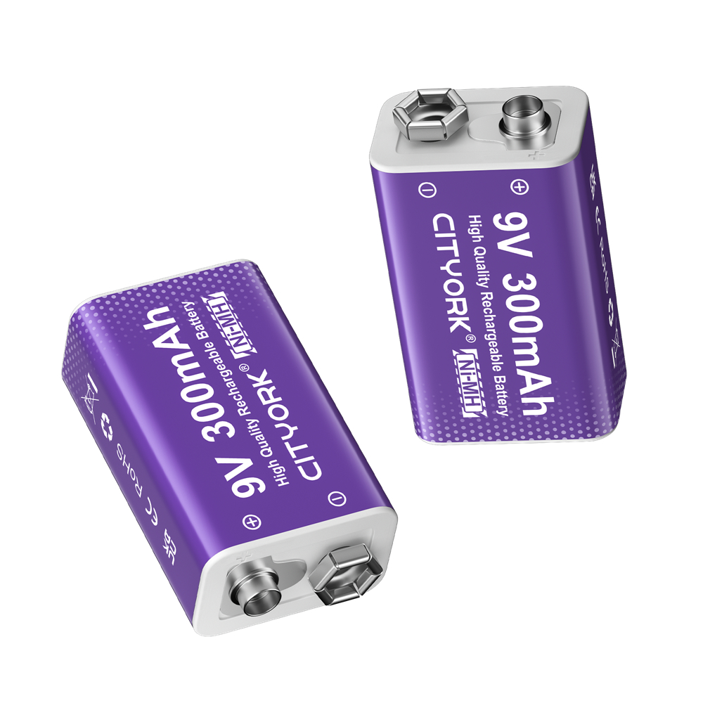 1-10PCS 9V NIMH Rechargeable Battery 9V 6F22 NI-MH Batteries for Microphone Electric Guitar With 5 Slots 9V Battery Charger