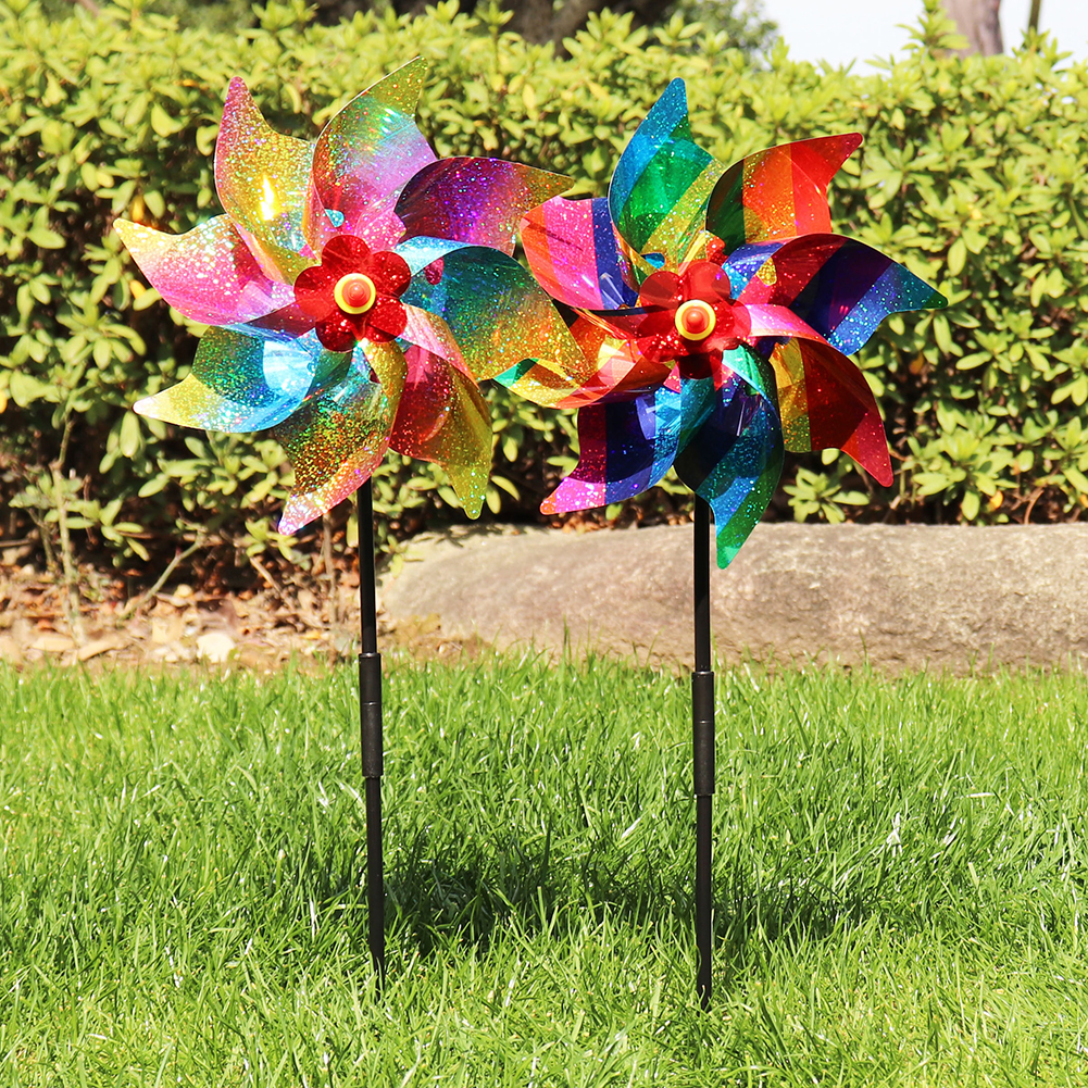 Moulinet Répulsif à Oiseaux pour Enfant, Moulinet Moulinet, Épouvantail Kly, Moulinet à Vent, Spinner pour Jardin, Pelouse, Cour, Décor, artificiel oigner les Oiseaux