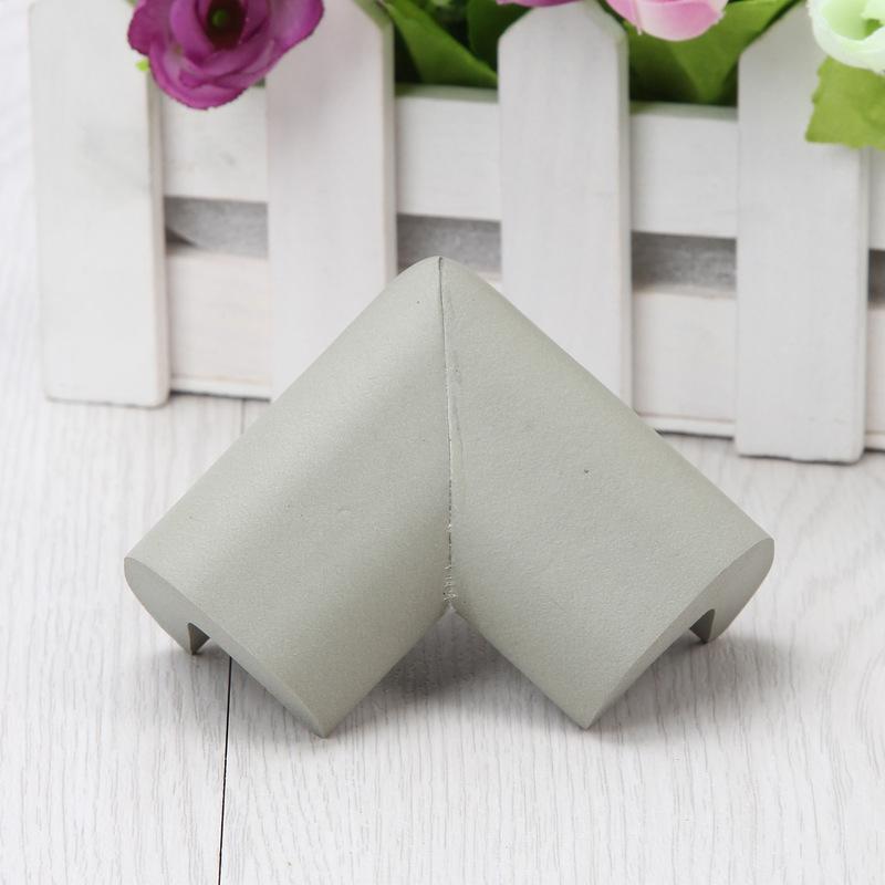 4Pcs Foam Baby Safety Corner Table Protector Soft Edge Corner Guards Child Safety Security Safe Proof Cushion Guards Protection: grey
