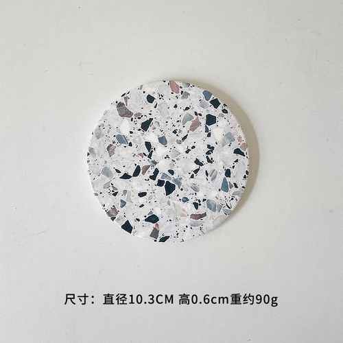 Stół kuchenny podkładki na stół imitacja lastryko błoto okrzemkowe korek absorpcja wody podstawka strąk kubek okrągła podkładka termoizolacyjna: szary