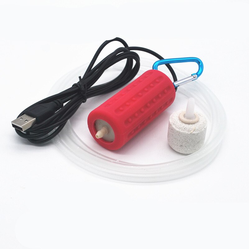 Pompe à Air USB 5V Pour Aquarium - Mini Bulleur Silencieux, Avec Tuyau Et Pierre à Air, Eau Douce/marine