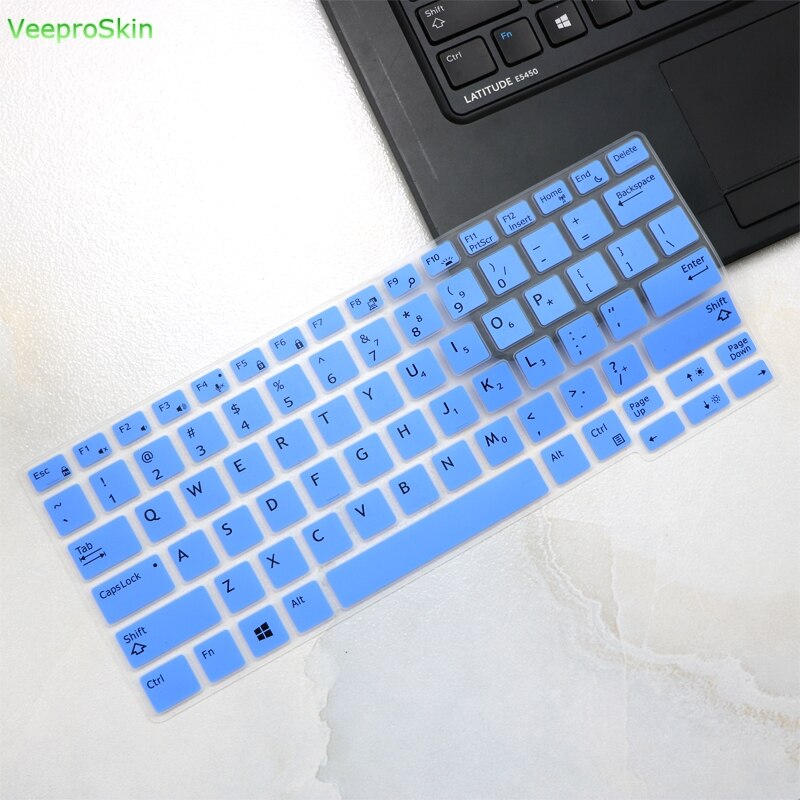 Osłona na klawiaturę laptopa skóry dla Dell Latitude E7290 E7280 E7380 E7390 7370 13.3 cal/E7250 5250 7270 5270 7389 5270 12.5'': blue
