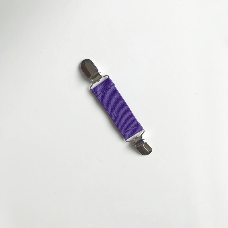 Metal Elastic Dress Pants Clips Non-Slip Garment Waistband Extender Clothes Clip Multifunction For Fixed Bed Sheet Sofa Goloves: light purple