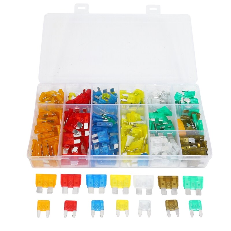 Insert Car 250PCS Medium and Small Aluminum Combination + Small Clip Yellow