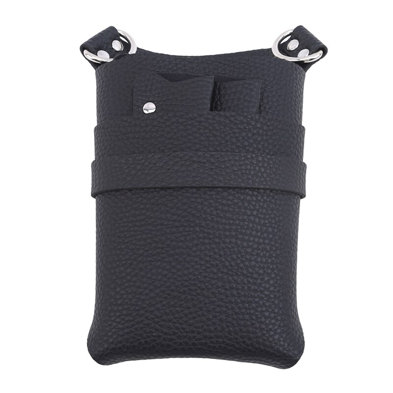 Étui en cuir PU avec ceinture réglable pour ranger les outils de coiffure ciseaux Clips étui peignes haute Capa