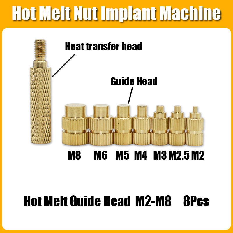 Messing Inzetmoer Met Soldeerbout Tip Set 3d Printer Melt Gekartelde Warmtedraad Insluiting Koperen Moeren 304 Roestvrijstalen Schroef: Rood