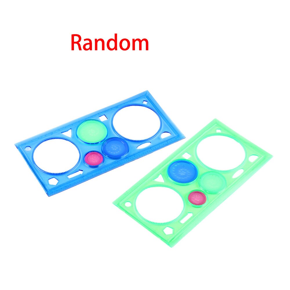 Random Color! 1PC Classic Geometric Spirograph Ruler Drafting Stencil Spiral Tool Drawing Art Toys Stationery Supplies: Default Title