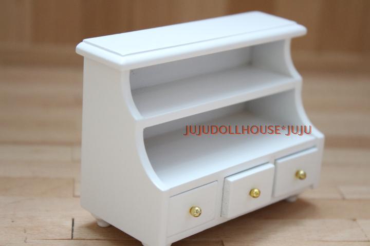 Mini poppenhuis siwan mini meubelstuk met  b97 schoenen vitrine