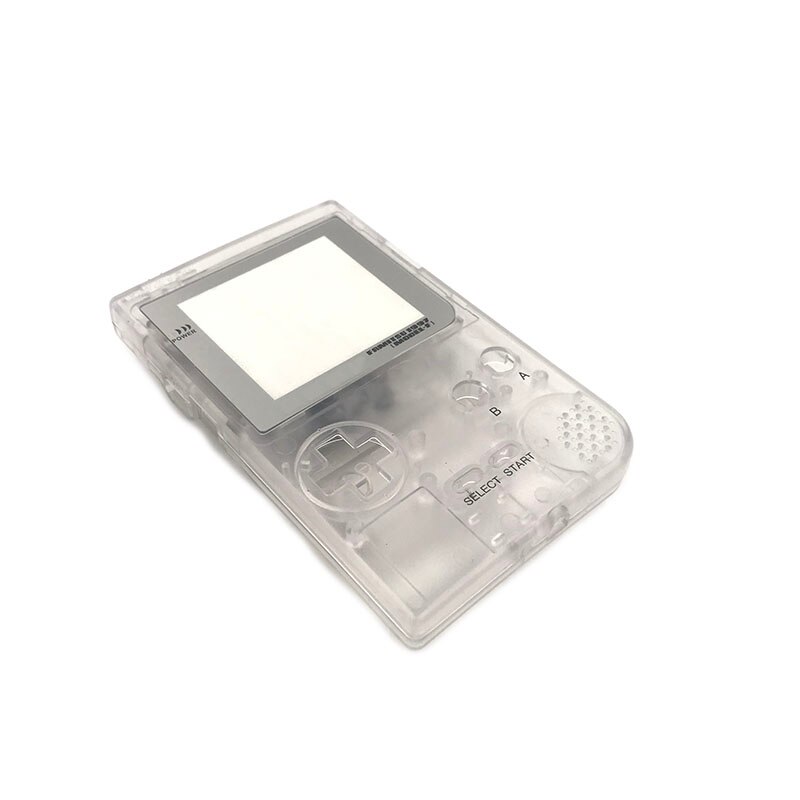 6Sets grey For GBP Shell Case with Buttons Kit Full Case Cover Housing Shell Replacement for Gameboy Pocket Game Console: clear case yin lens