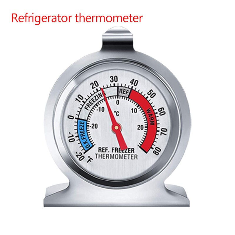 Bedste nøjagtige fryser/ovn termometer bbq grill temperaturmåler rustfrit stål sikker komfur termometer bageværktøj 172: Fryser termometer