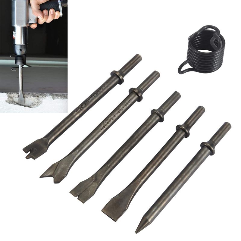pneumatic air hammer chisels for chipping riveting cutting piercing rusting punching accessory