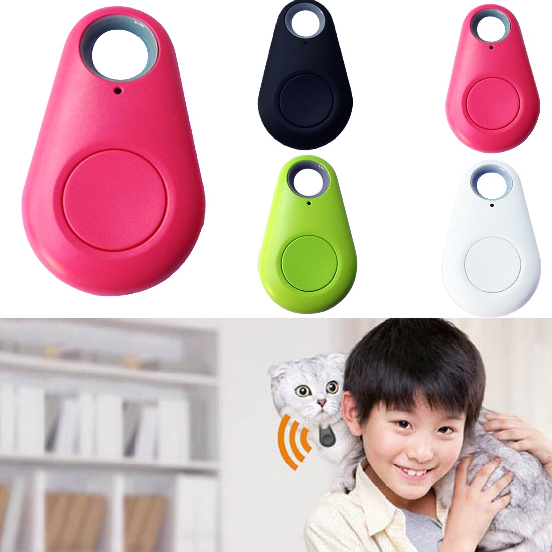 Wearable Bluetooth Tracker Apparaten Shape Key Finder Anti Verloren Alarm Met Controle Water Druppels Vormige Tracking Onderdelen