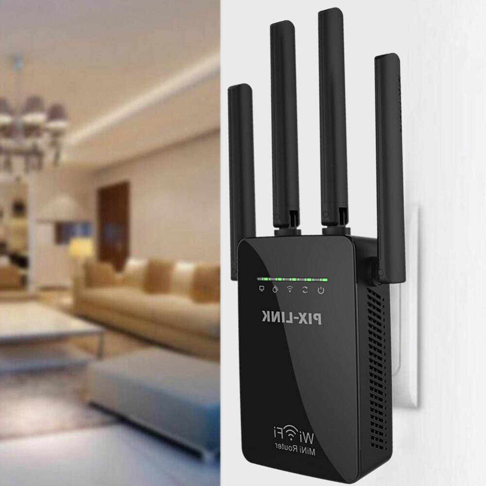 Wireless WIFI Signal Repeater Booster 300Mbps Home Network Signal Extender 802.11b/g/n RJ45 2 Ports Wilreless-N Wi-Fi