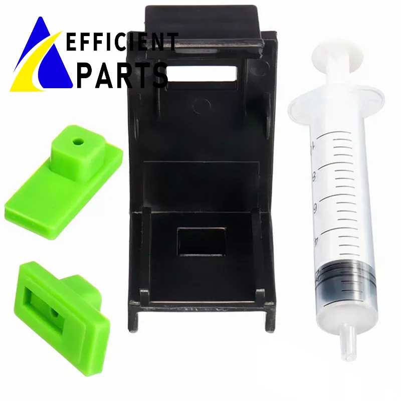 3in1 Inkt Navulling Cartridge Clip 2 Stuks Rubber Pads Spuit Gereedschapsset Voor Hp Printer