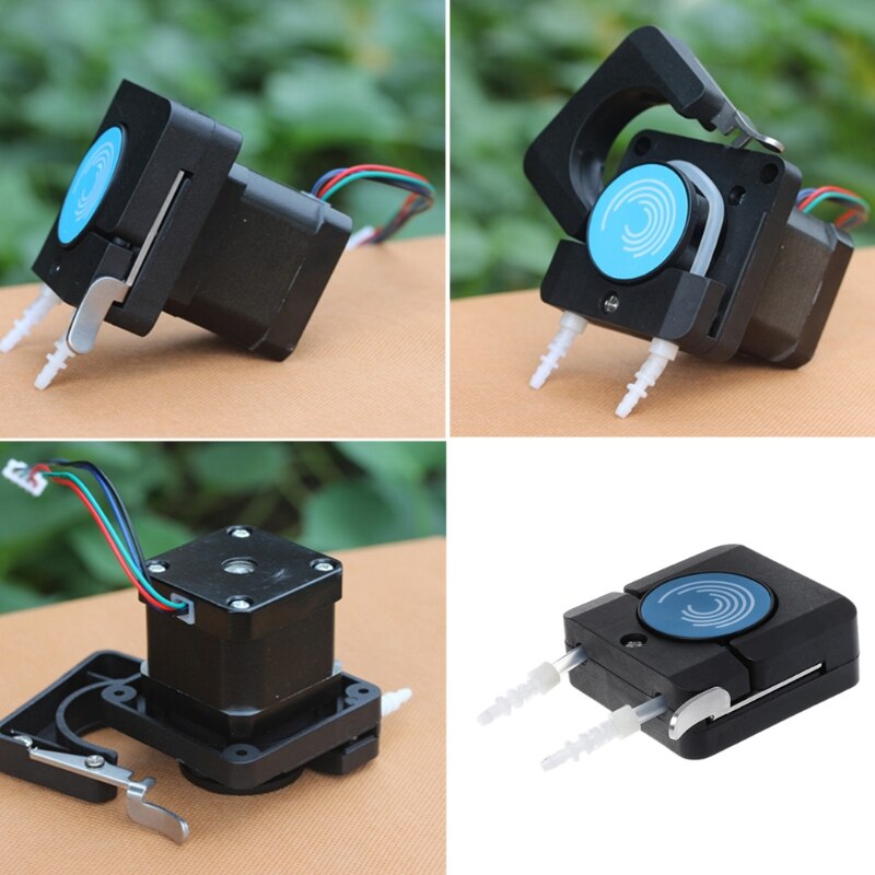 Mini Peristaltic Pump Head With Tube Small Flow Stepper Motor OEM Package