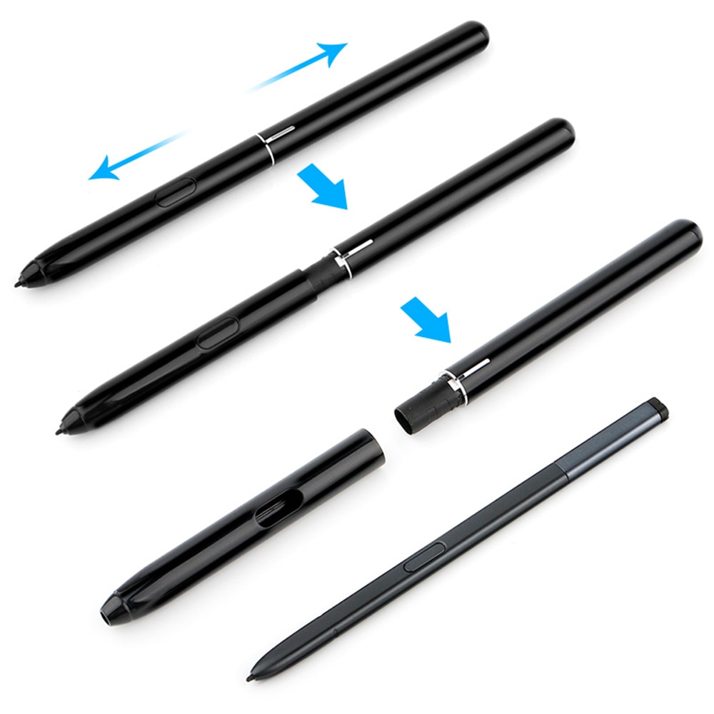 Bolígrafo S con botón para Samsung Galaxy Tab S4 SM T830 T835, Stylus activo, pantalla táctil capacitiva, lápiz inteligente de dibujo, blanco y negro