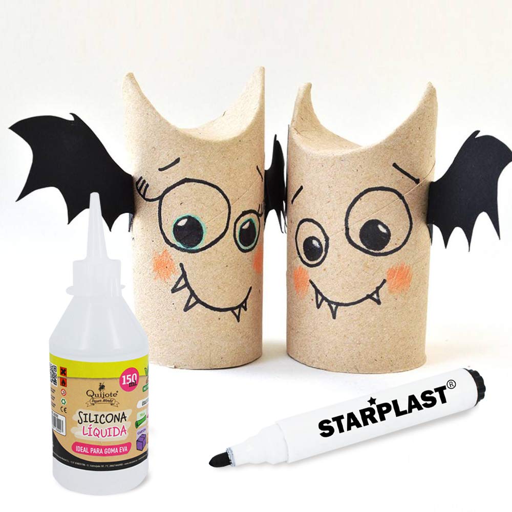 Starpast Pack de 6 Pegamentos Silicona Líquida, Transparente, 150ml para Goma Eva, Papel, Cartón, Cuero, Tela, Madera ideal