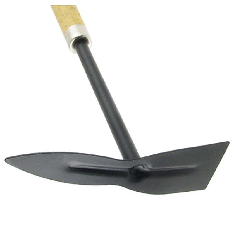 Mango de madera, herramienta manual de Metal para jardín azadón para cavar, negro