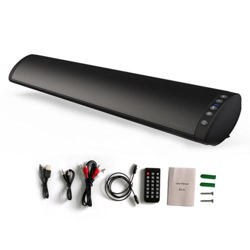 Bluetooth 5.0 Draadloze Speaker Tv Soundbar Tf Fm Radio Stereo Luidspreker Home Theater Muur Gemonteerde Geluid Bar Muziekspeler: Default Title