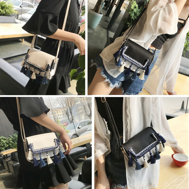 Kvinnor axelväska handväskor pu läder crossbody handväska tote väska lot
