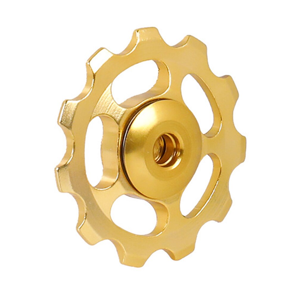 Bicycle Rear Derailleur Jockey Wheel MTB Mountain Road Bike Install Part Guide Roller Idler Pulley Component WHShopping: Yellow