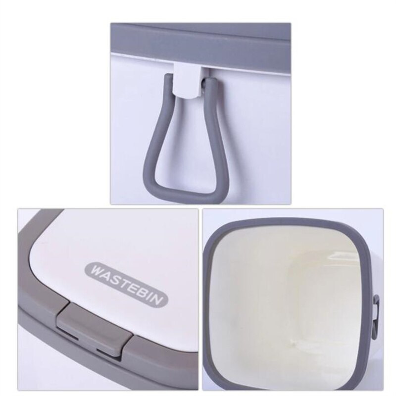 Trash Can Organizer Toilet Garbage Container Bin Home Living Room Kitchen Waste Bin Household Office Dustbin Home Cleaning Tools