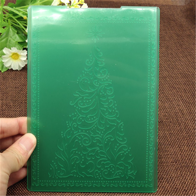 Christmas tree DIY Plastic Embossing Folders for DIY Scrapbooking Paper Craft/Card Making Decoration Supplies