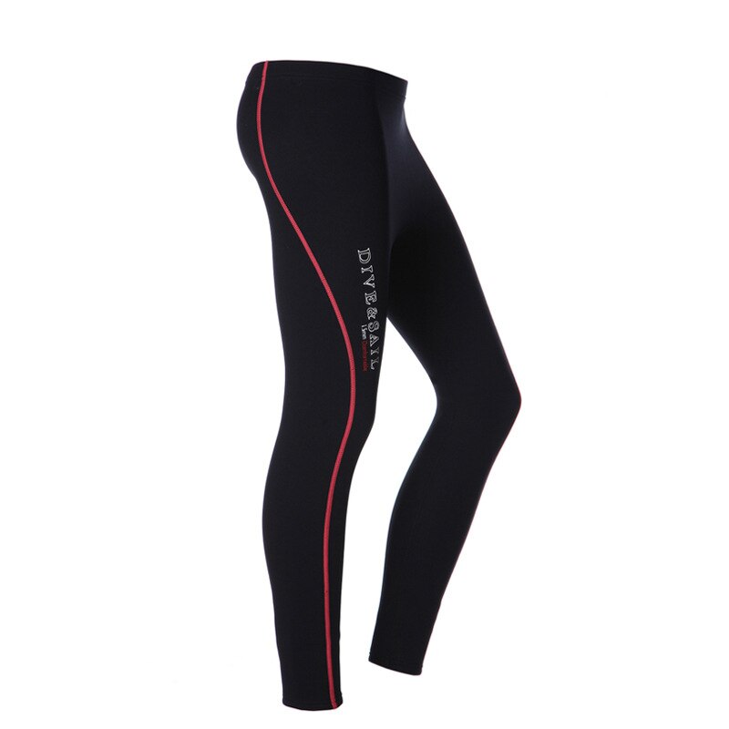 1.5MM mężczyzna czarny kombinezon neoprenowy kobiety spodnie nurkowanie Snorkeling Surfing pływanie ciepłe spodnie legginsy TightsFull Bodys: WOMAN red / L