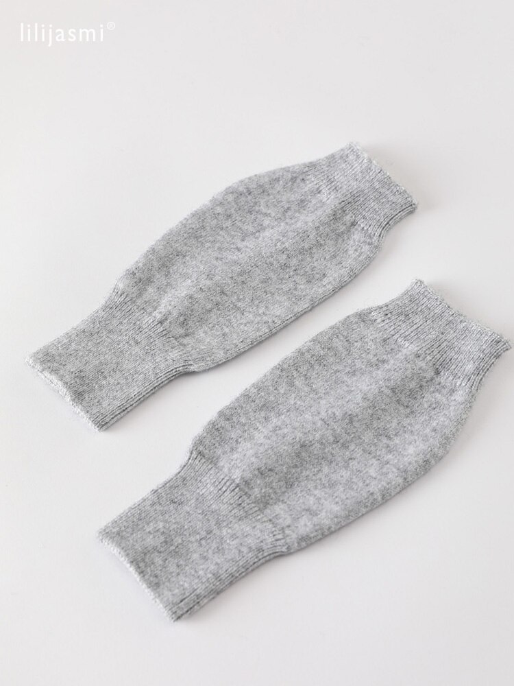 Verkoop Echt Fijne Schapen Wol Gezellige Mitt Blootgesteld Vinger Vrouwen Winter Herfst Gebreide Vingerloze Werkhandschoenen Pols Wanten Driver