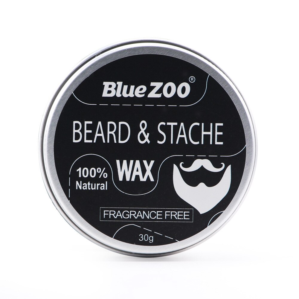 Bleu Zoo bio revitalisant hydratant barbe soin naturel hommes barbe cheveux cire baume cire pour hommes quotidien barbe style 2092: Fragrance Free