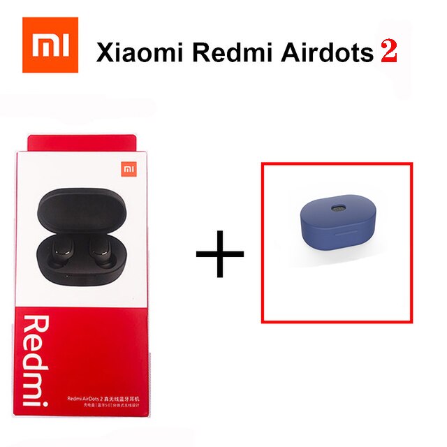 Xiaomi Redmi Airdots 2 Mi True Wireless Bluetooth 5.0 TWS Earphone Gaming Headset Left Right Low Lag Mode Stereo Auto Link: Gold