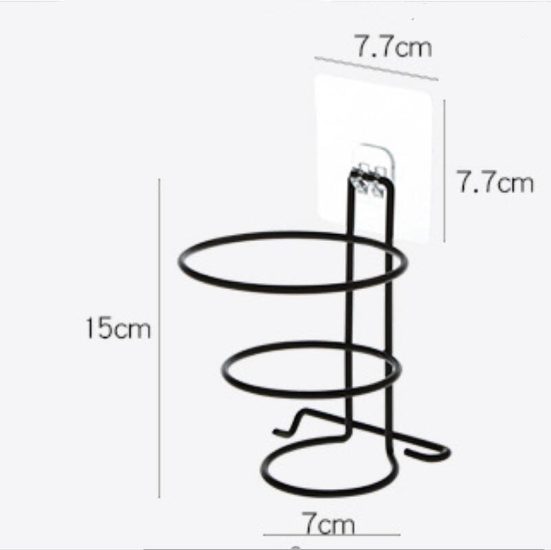 1PCS Iron Wall Mounted No Drilling Hair Dryer Stand Hotel Bathroom Shelves Shelf Storage Hairdryer Rack Holder Bracket