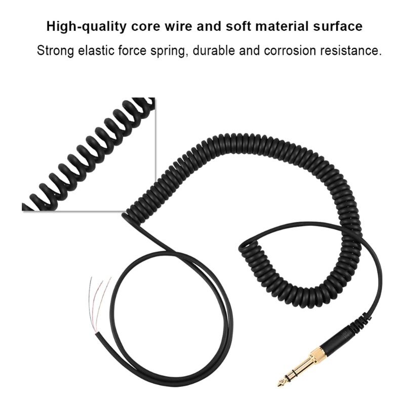 Ersatz Frühling Kabel Draht Stecker für Beyerdynamic DT 770 770Pro 990 990Pro Kopfhörer Zubehör