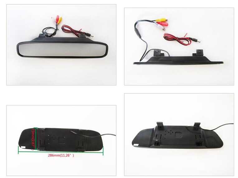 Fuwayda Ccd Assistance Auto Achteruitkijkspiegel Monitor Met Auto Achteruitkijk Backup Reverse Parking Camera Voor Renault Koleos