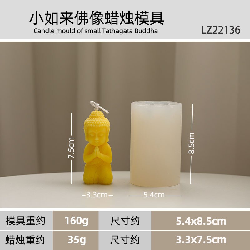 Budda foremka na świece w stylu chińprzejrzeć kultura buddyjska temat świeca zapachowa formy silikonowe robić odlewania świec dostarcza formy żywiczne: Czekolada