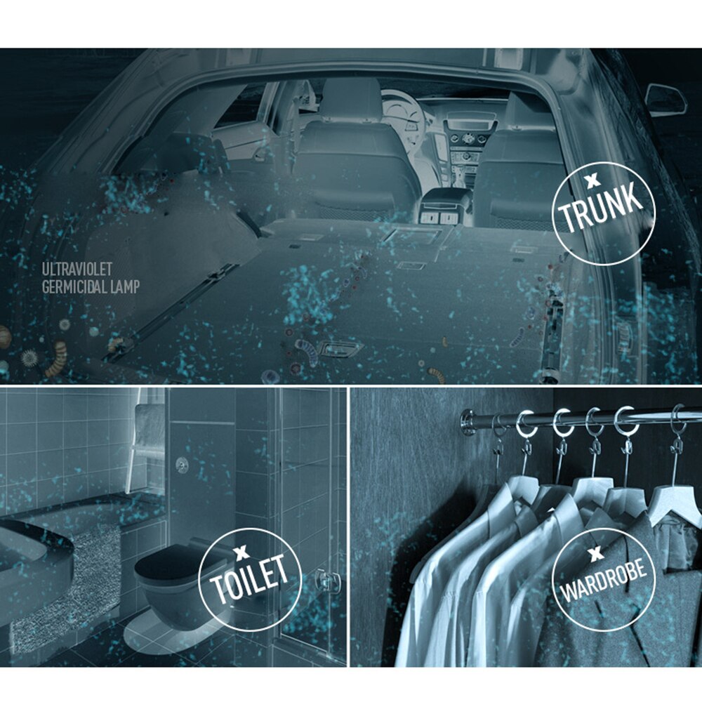 Portable LED Ultraviolet UV Light 5V USB 5W Sterilizer Lamp Rechargeable UVC + Ozone Light Disinfection Bactericidal LED Tube