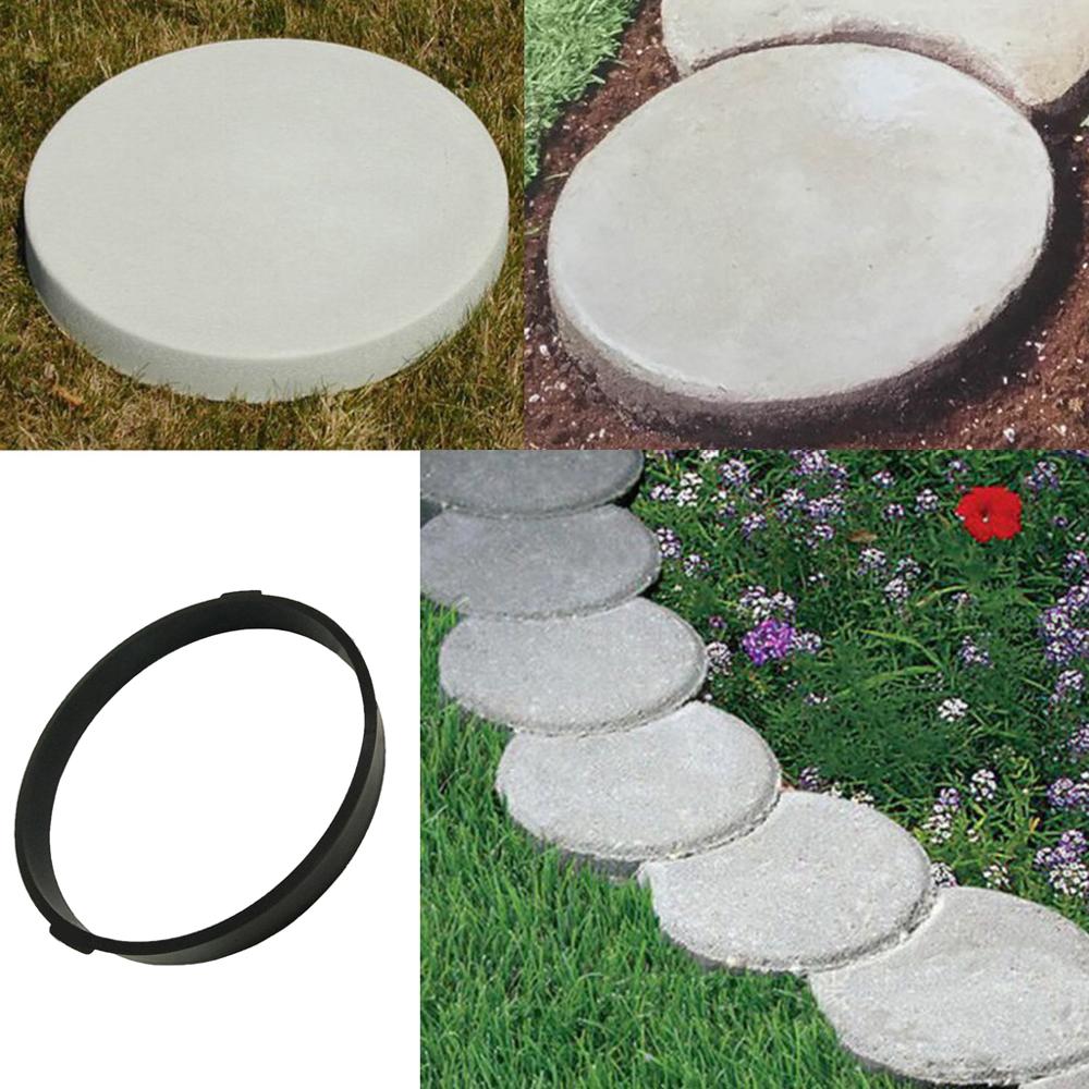1 pc havestimager støbeform gør-det-selv plastik cement mursten betonstøbeforme havesten vejstøbeform hjem havedekoration tilbehør: F 34 x 34 x 3.6cm