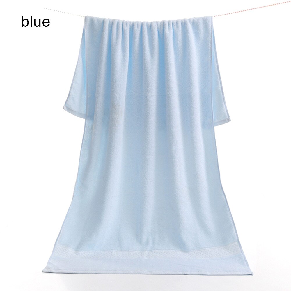 Plain Kleur Katoen Effen Badhanddoek Strandlaken Voor Volwassenen Sneldrogende Zachte Dikke Hoge Absorberende Spa Badkamer Bad Handdoeken: blue