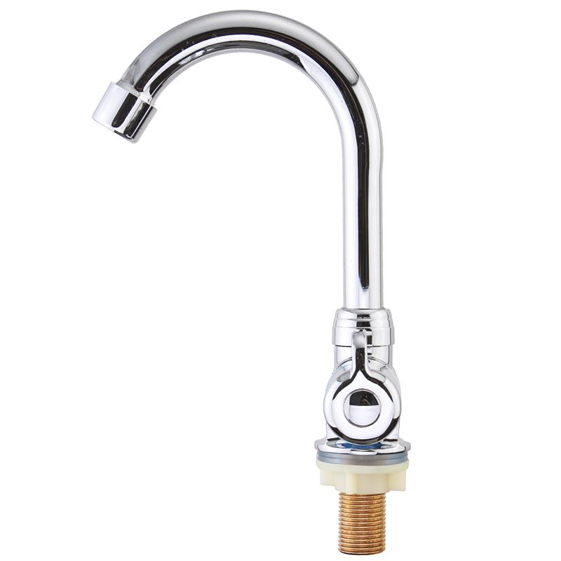 Caravan Boot 360 Graden Rotatie Koperen Wastafel Kraan Vouwen Koud Water Kraan Tap Keuken Badkamer voor RV Marine Boot Dek hatc